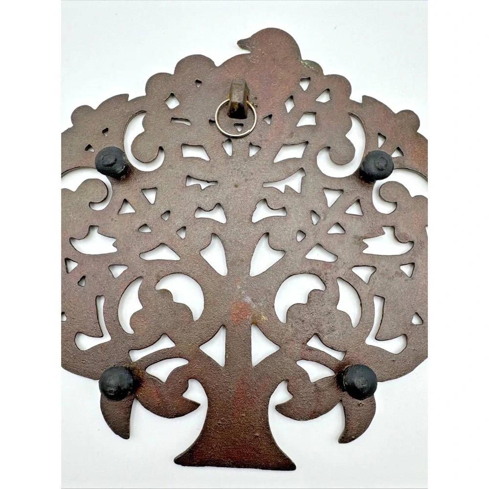 Tree Of Life Trivet Copper Bird Dove Retro‎ Wall Hanging Decor 1970s
